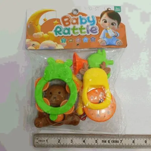 Baby Rattle and Teether Playset with Bear