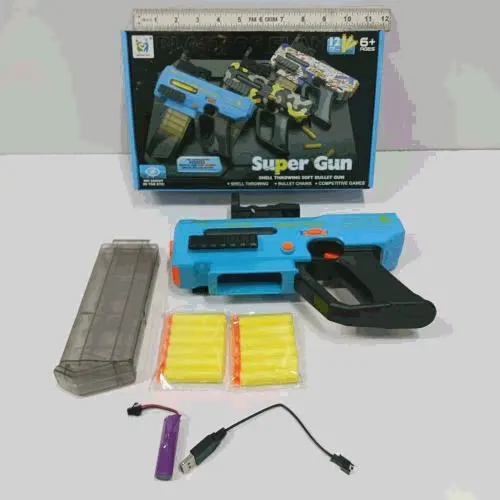 Super Gun Blue Soft Bullet Blaster Set