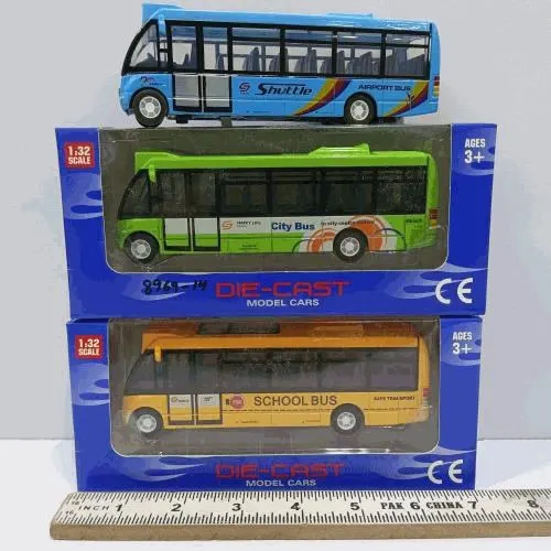 1:32 Die-Cast City Bus & School Bus Model