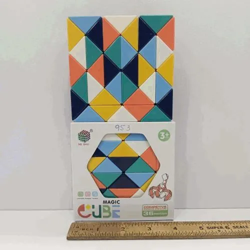 Magic Cube Colourful Geometric Building Blocks
