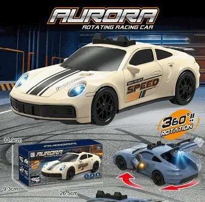 Transparent Gear Police Car Toy
