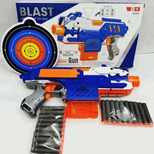 Blast Soft Bullet Gun with Target Set
