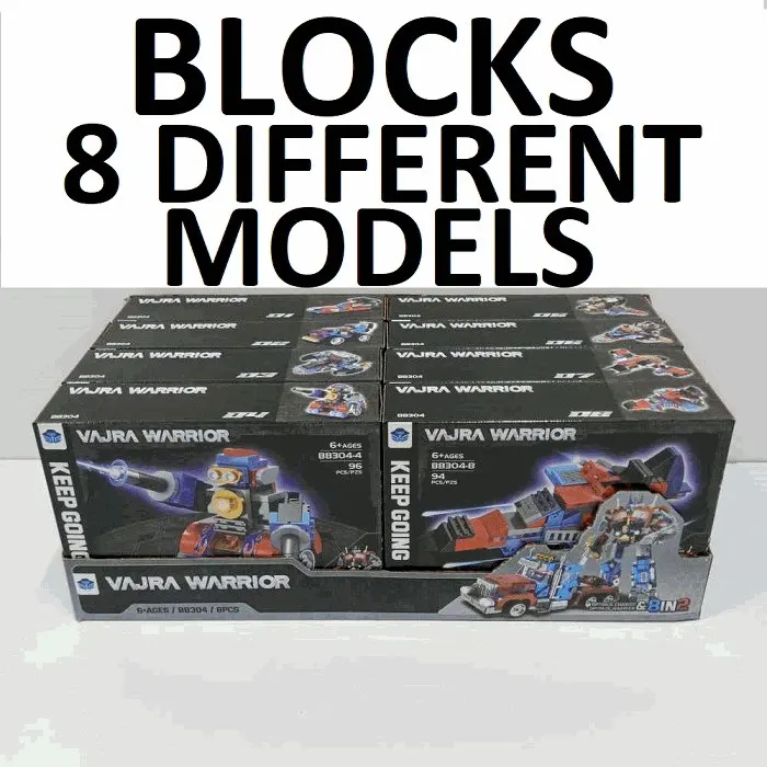 Warrior Robot Building Blocks 8 Models