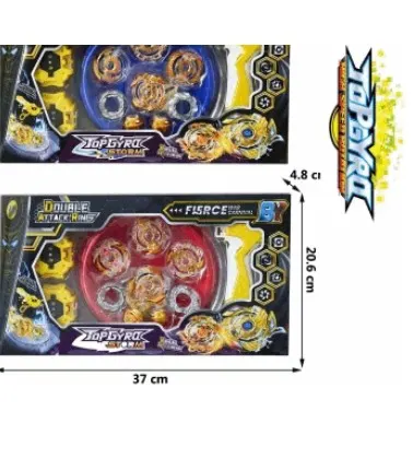 Double Attack Fierce Spinning Top Battle Set