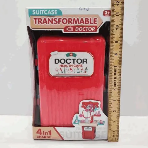 Transformable Suitcase Doctor Kit Playset