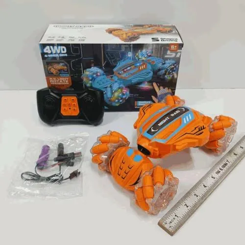 Remote Control Transforming Stunt Robot Car