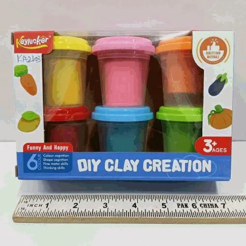 DIY Clay Creation 6-Colour Modelling Set