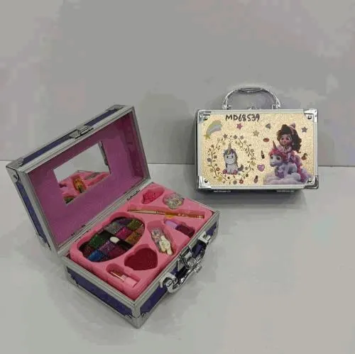 Mini Jewellery Box Makeup Set With Mirror