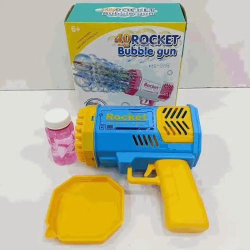 Rocket 40-Hole Automatic Bubble Gun