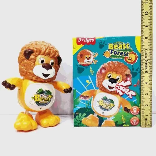 Dancing Lion Cartoon Toy with Lights and Music