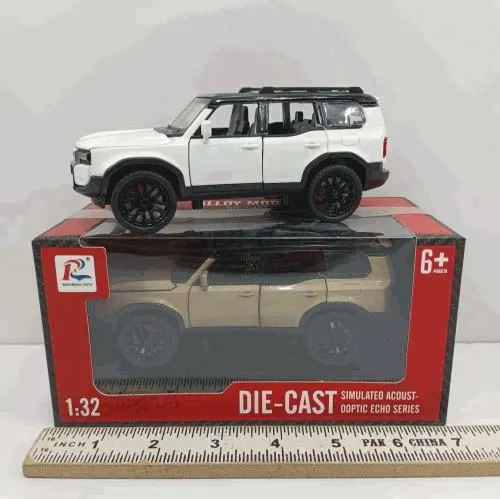 1:32 White Off-Road SUV Die-Cast Model