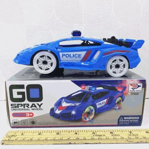 Go Spray Universal Wheel Police Car