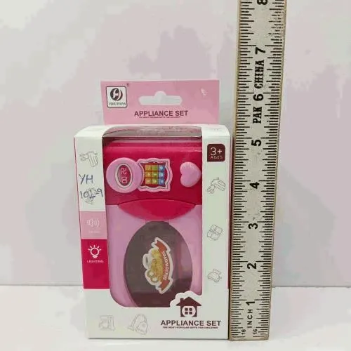 Pink Toy Microwave Appliance Play Set