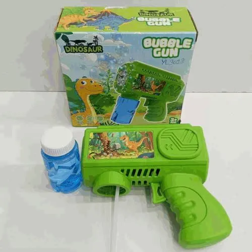 Dinosaur Green Bubble Gun Blaster
