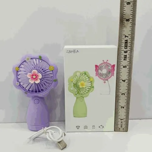 Handheld Rechargeable Flower Fan for Kids
